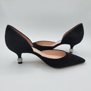 Kate Spade Heels Delilah Pave Suede NWT #2612